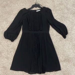 Long sleeve black dress